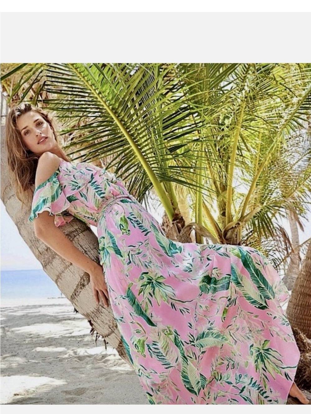 Lilly Pulitzer Zadie Maxi Dress in coral reef tint